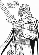 Wars Star Coloring Pages Darth Vader Online sketch template