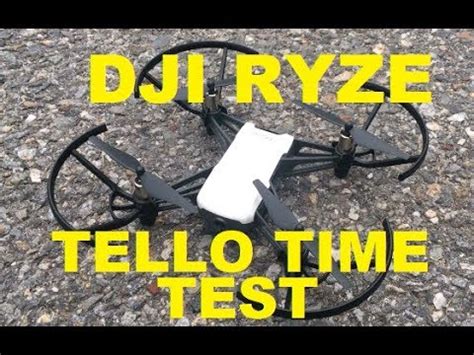 dji ryze tello full flight time test camera quality rc review youtube