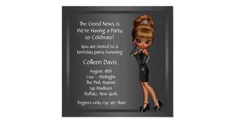 diva womans african american birthday party card zazzle