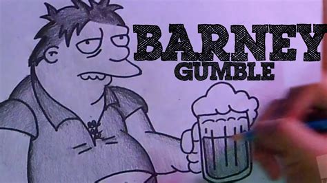 drawing barney gumble los simpsons dibuja art [hd] youtube