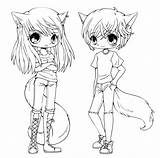 Chibi Coloring Pages Print sketch template