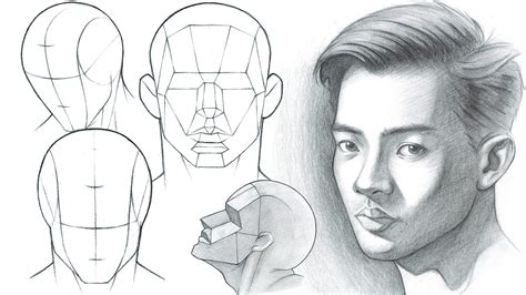 portrait drawing fundamentals  simple   draw realistic heads