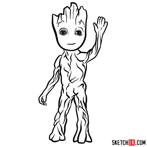 groot drawing  paintingvalleycom explore collection  groot drawing
