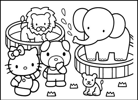 printable zoo coloring pages