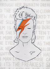 Coloring Bowie sketch template