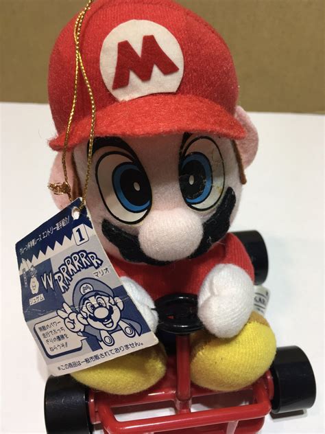 Super Mario Kart Plush Toy Mario Takara 1993 Nintendo Vintage Figure
