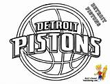 Coloring Pages Nba Basketball Logo Logos Chicago Warriors Printable Bulls Detroit State Golden Team Sports 76ers Color Tigers Spurs Hornets sketch template