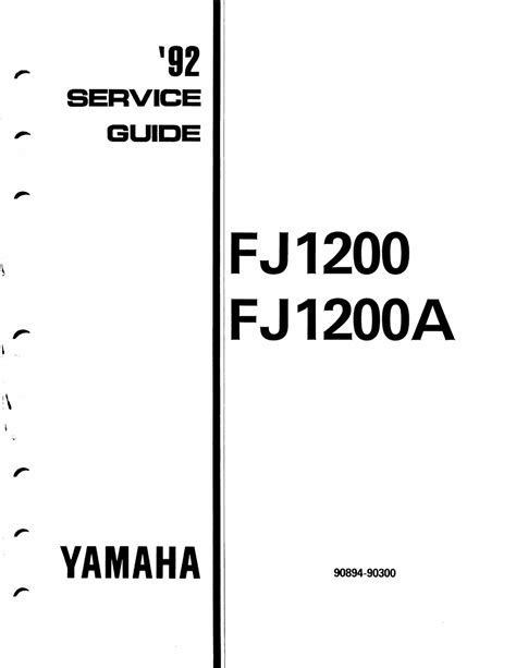 yamaha  fj service manual   manualslib
