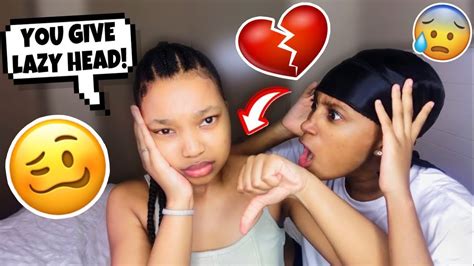You Give Lazy Head Prank On Girlfriend Hilarious Youtube