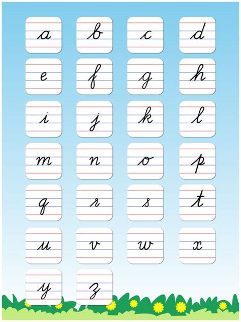 cursive writing small letters free kids learn to write