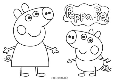 free printable peppa pig coloring pages for kids