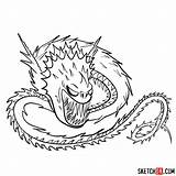Dragon Screaming Sketchok sketch template