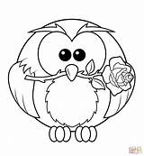 Coloring Pages Owl Preschool Popular Owls sketch template