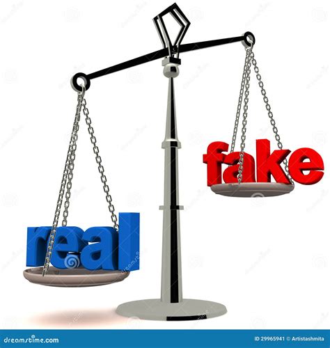 real  fake stock illustration illustration  concept