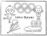 Winter Coloring Olympics Sheet Subject sketch template