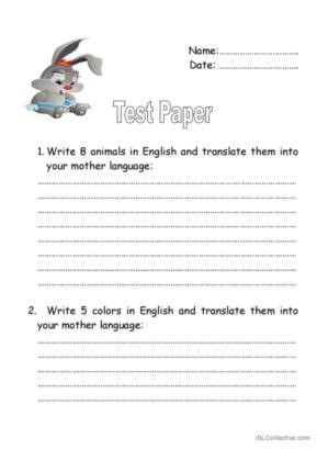 paper english esl worksheets