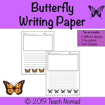butterfly writing paper writing paper creative writing activities