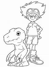 Coloring Pages Digimon Printable Guilmon Agumon Para Kids Colorir Adventure Cute Printables Sheets Adult Choose Board Divyajanani Taichi Tamers Kamiya sketch template