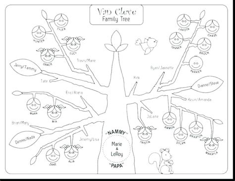 family tree coloring pages print   page superb p tree coloring