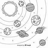 Colorir Planetas Desenhar Zonnestelsel Desenhos Samenstelling Getrokken Buscar Coisas sketch template