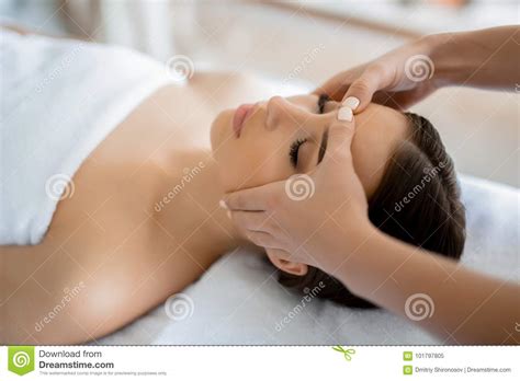 massage of face stock image image of care calm skin 101797805