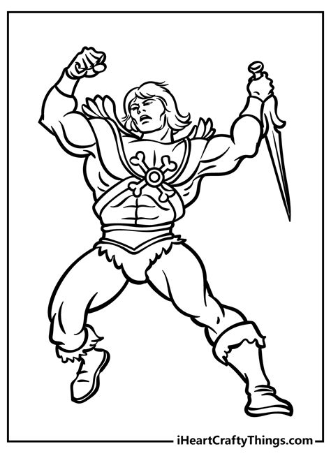 man coloring pages  print