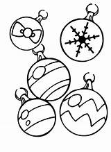 Coloring Christmas Ornaments Pages Decorations Ornament Printables Color Kids Print Printable Holiday Tree Bestcoloringpagesforkids sketch template