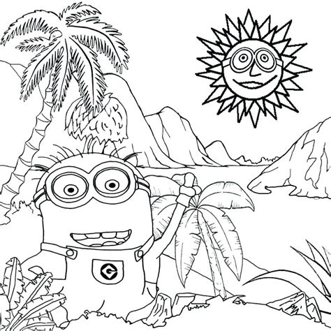 despicable  minions coloring pages  getdrawings