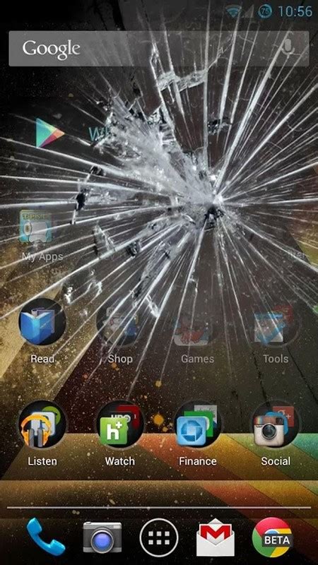 cracked screen  prank app apk  android app  appraw