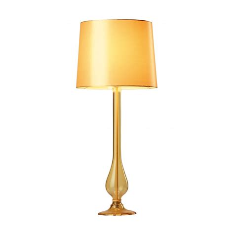 Dillon Dil4026 Table Lamp Yellow Glass With Shade