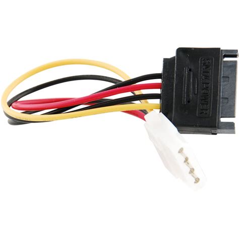 Sata Power Female To Molex Male Adapter Converter Cable 6 Inch