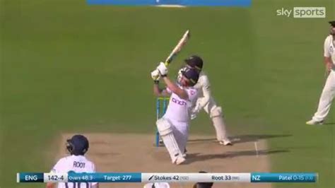 Stokes Takes On Patel For Two Huge Sixes Video Watch Tv Show Sky