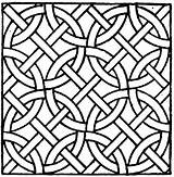 Mosaic Coloring Pages Printable Patterns Print Pattern Color Simple Mosaics Circle Adults sketch template