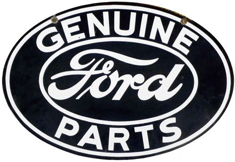 genuine ford parts porcelain sign