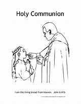 Sacraments Reconciliation Communion Coloringhome sketch template