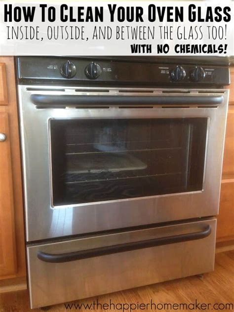 clean oven glass       happier