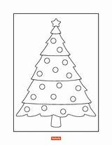 Christmas Coloring Pages Shutterfly Tree Kids Simple Thumb sketch template