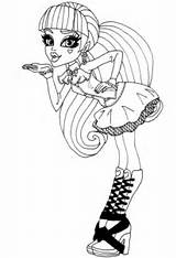 Draculaura Coloring Monster High Pages Printable Elfkena Top Print Puzzle Categories Deviantart Search sketch template