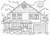 Beach House Coloring Pages Kids Girls Halloween Disney Cat Divyajanani sketch template