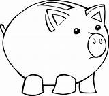 Piggy Bank Coloring Template Fat Clipart Clip Pages Color Printable Banks Print Coin Cliparts Library Drawing Clipartbest Going Templates Book sketch template