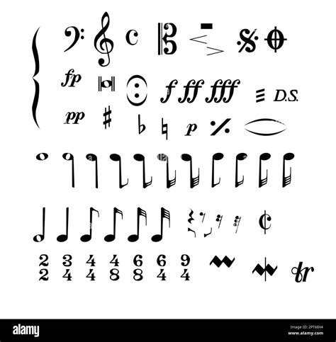 musical notation collection stock vector image art alamy