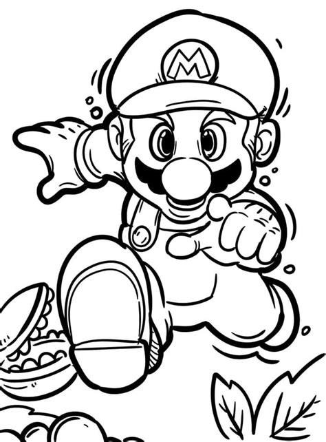 super mario  game coloring page  printable coloring pages  kids