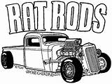 Coloring Rod Hot Pages Rat Lowrider Car Cars Truck Color Drawings Adult Drawing Muscle Print Mopar Clip Rods Trucks Clipart sketch template