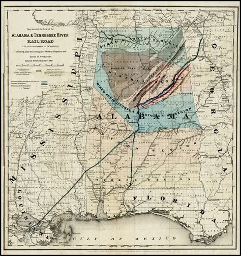 map showing     alabama tennessee river rail road