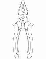 Pliers Coloring Pages Drawing Joint Kids Rib Colouring Tool Para Getdrawings Wrench Pasta Escolha Ribs Printable Human Bestcoloringpages Popular sketch template