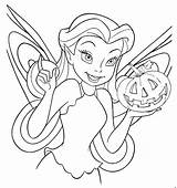 Fairy Coloring Halloween Pages Disney Pumpkin Color Print Hollow Pixie Ready Click Printable Fairies Kids Tinkerbell Her Girls If Beautiful sketch template