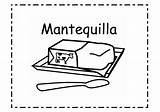 Mantequilla Colorear Educación Menta sketch template