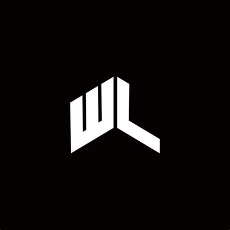 wl logo monogram modern design template  vector art  vecteezy