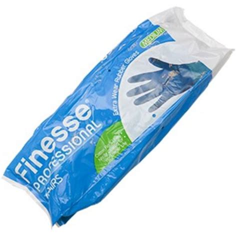 Buy Finesse Extra Wear Rubber Gloves Medium 1x6pairs Order Online
