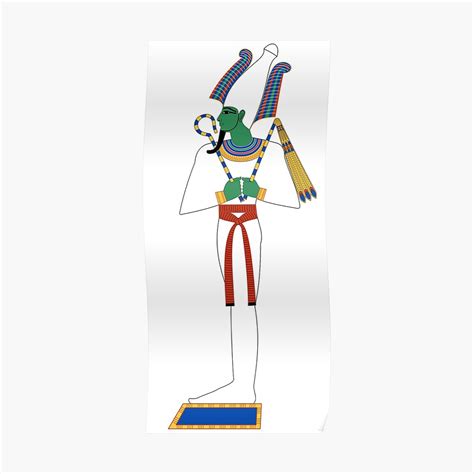 Egyptian God Of The Underworld Osiris Poster By Crwprod